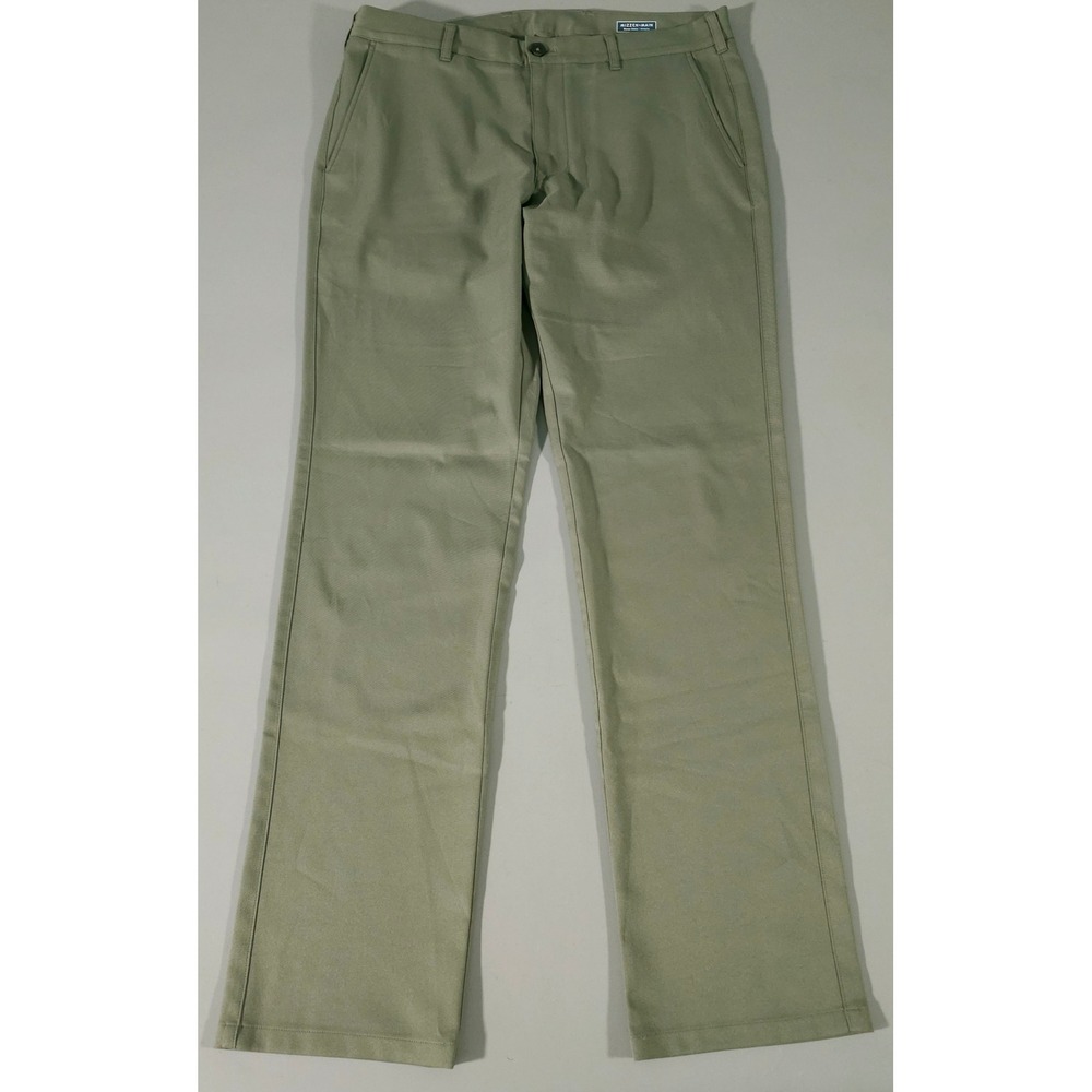 Mizzen+Main Baron Chino Mens 34x34 Olive Green Athletic Pants BRN-F20-30101-A